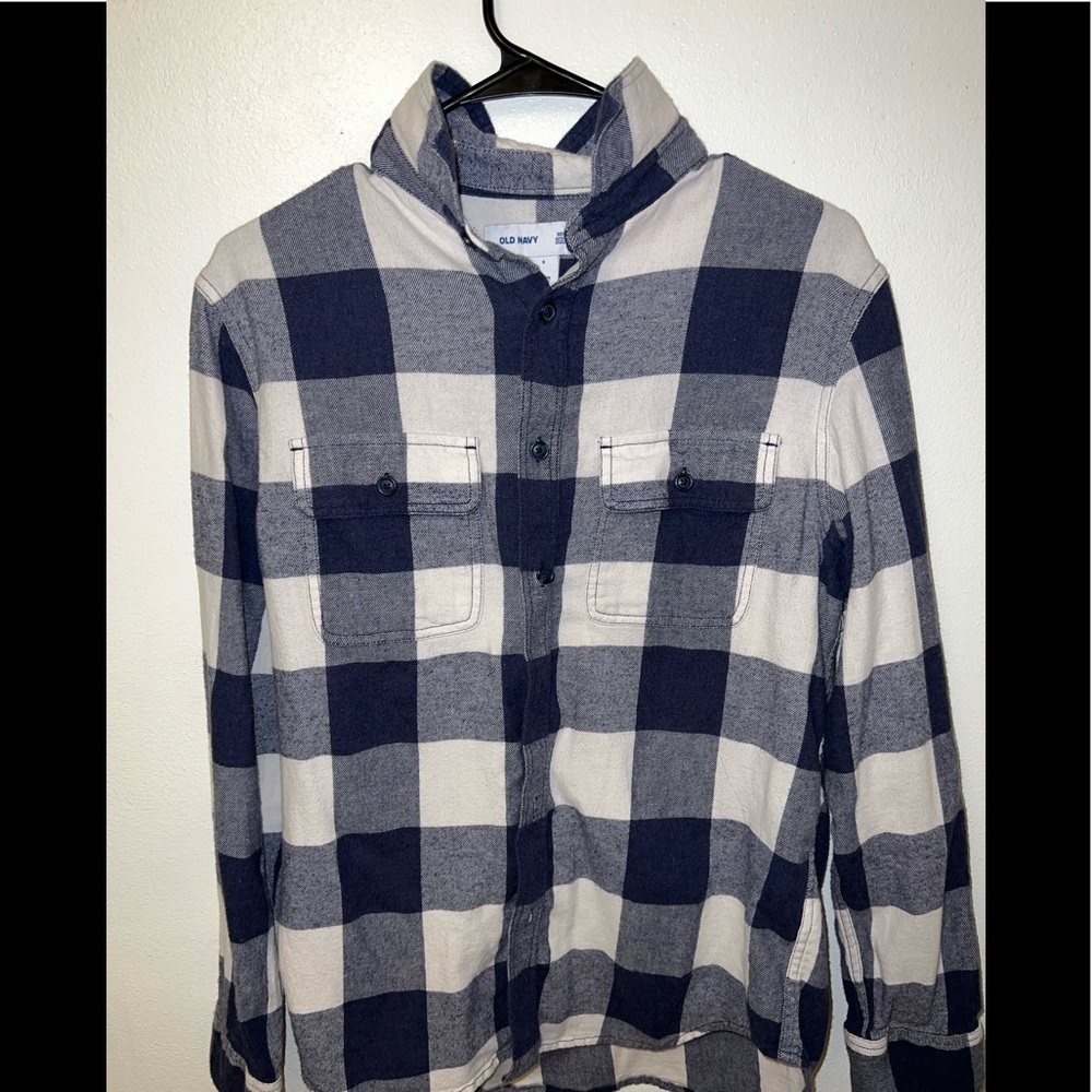 Mens long sleeve flannel t-shirt size small